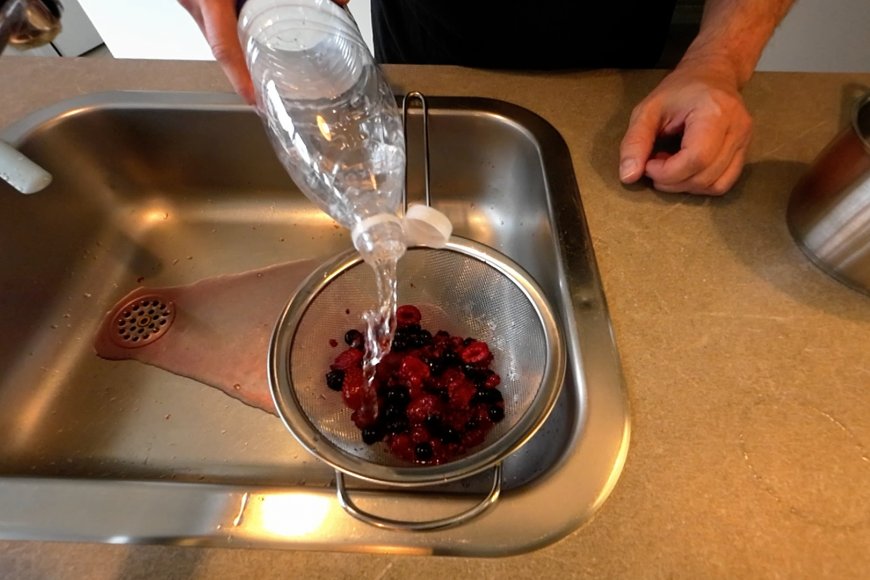 Rinse the berries