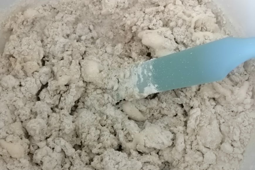 Put all ingredients into mixing bowl