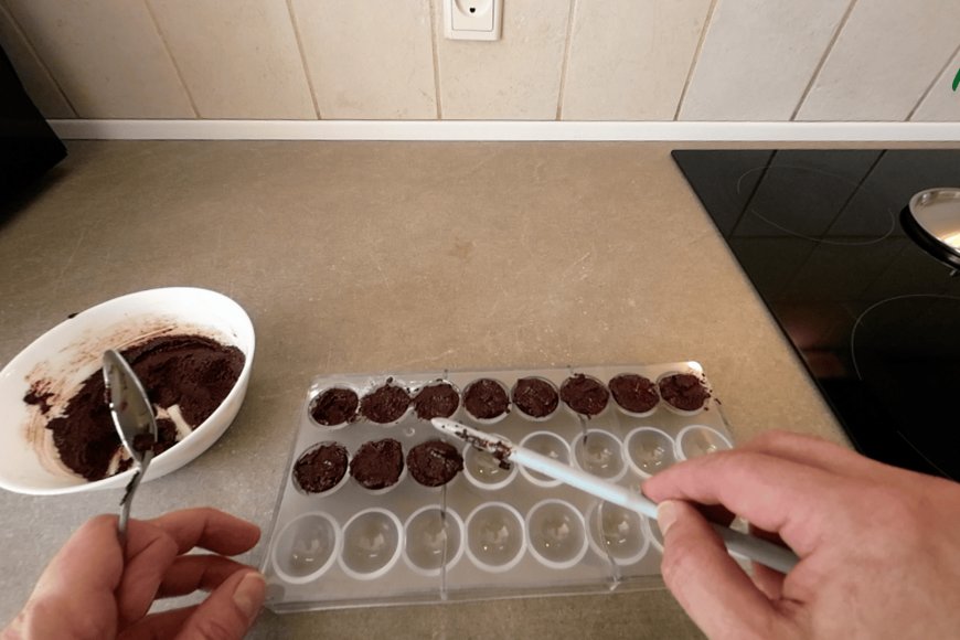 Pour into the molds