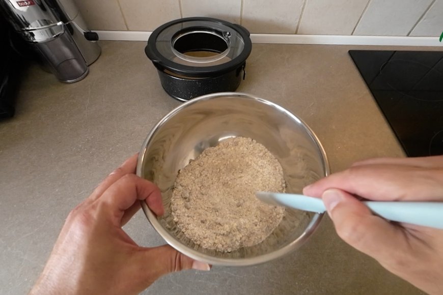 Mix flour & jaggery