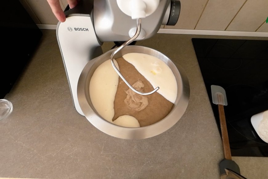 Knead with dough hook