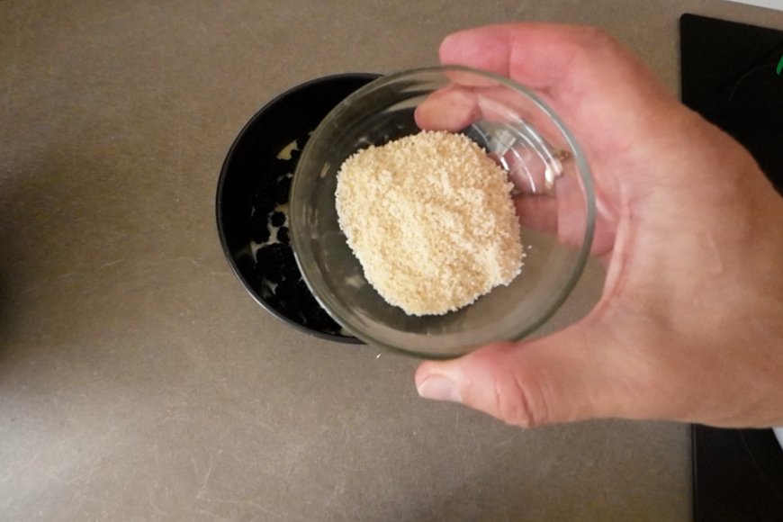 Cover with almond flour